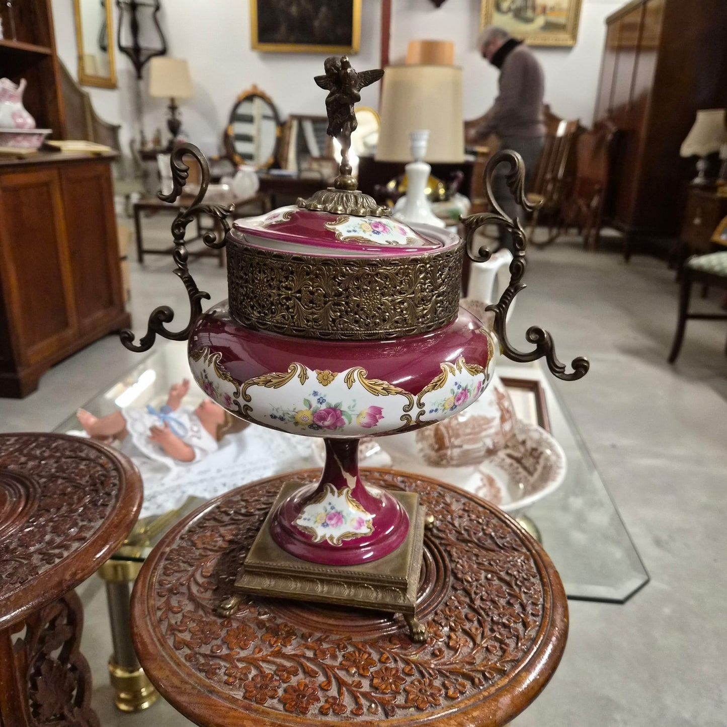 BOMBONERA PORCELANA LIMOGE