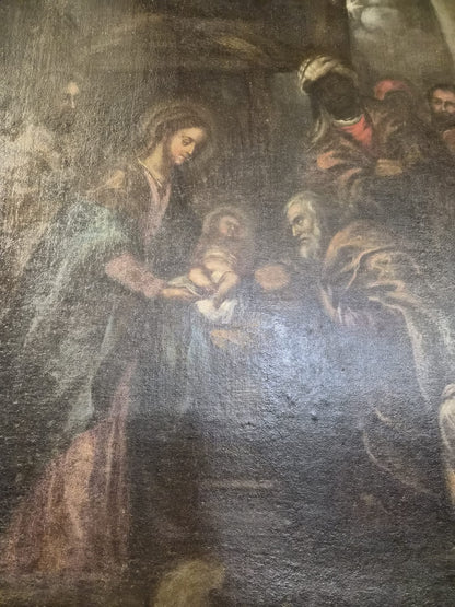 OLEO SOBRE LIENZO (ADORACIÓN DE LOS REYES MAGOS)