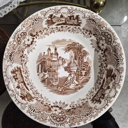 JARRA Y PALANGA ANTIGUAS DE LOZA- LA CARTUJA